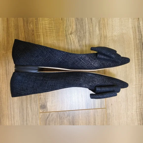 Tory Burch "Rosalind" Denim leather Pointed Toe Flats, size US 8.5 - Picture 7 of 17